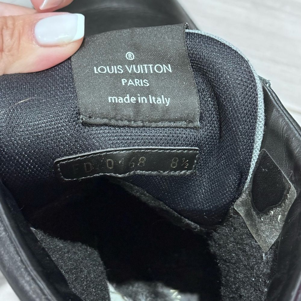 Louis Vuitton Oberkampf Patch Leather Combat Boots Size 8.5 - Picture 7 of 8